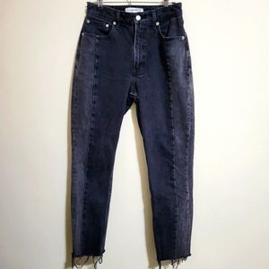 🍊 Curve Love | The Mom High Rise | Two-tone Jeans 26 | A&F